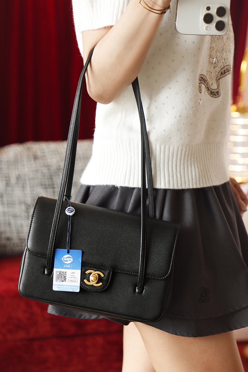 Chanel Preppy Coco 小號 黑色 實拍