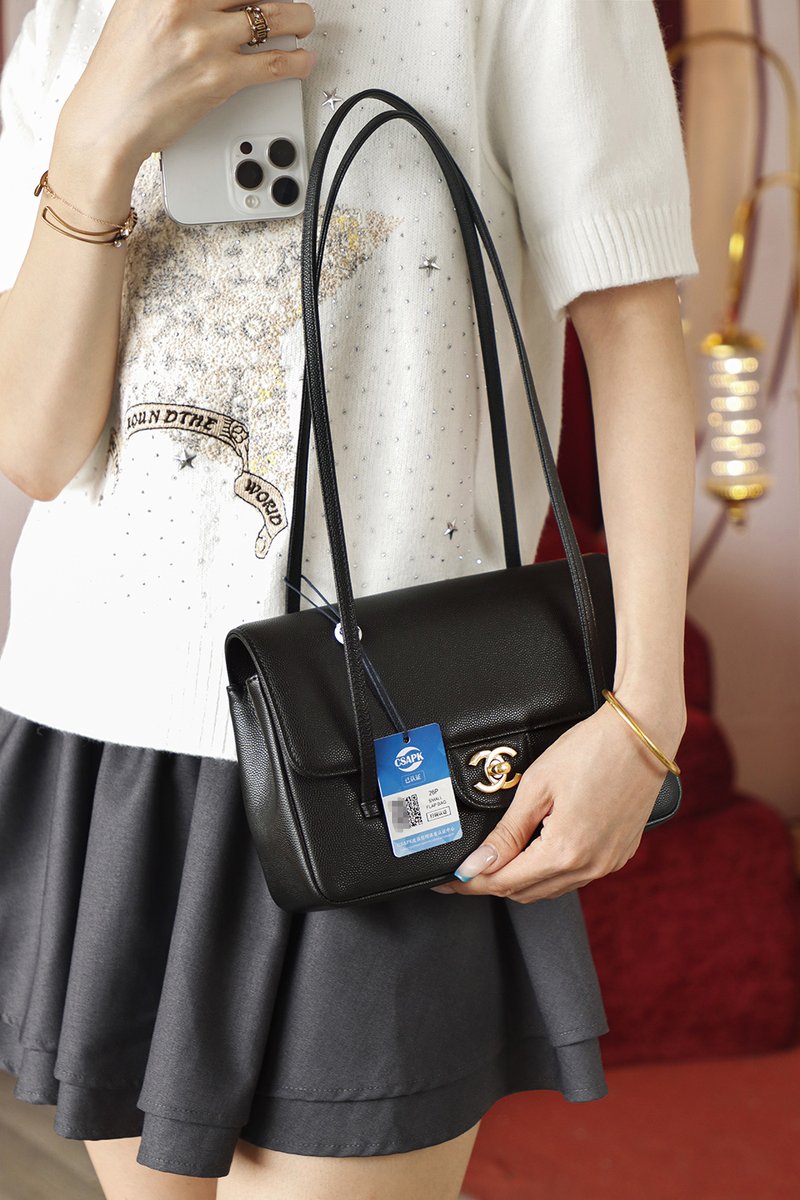 Chanel Preppy Coco 小號 黑色 實拍