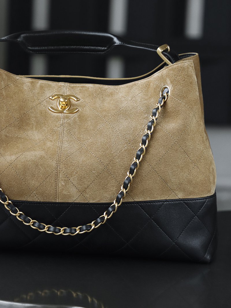 Chanel 25A 手工坊麂皮 Hobo 大號（複刻）實拍