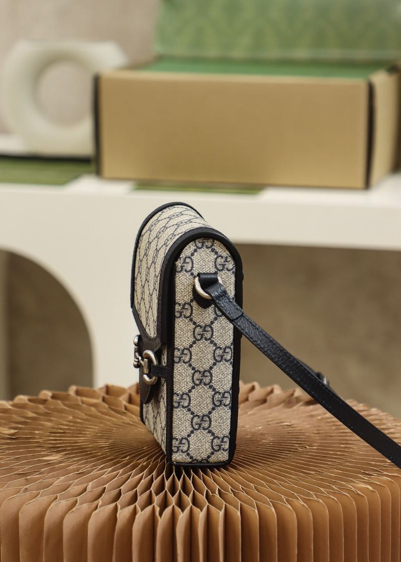 Gucci Ophidia GG 迷你斜背包 GG Supreme + 黑邊 實拍 4