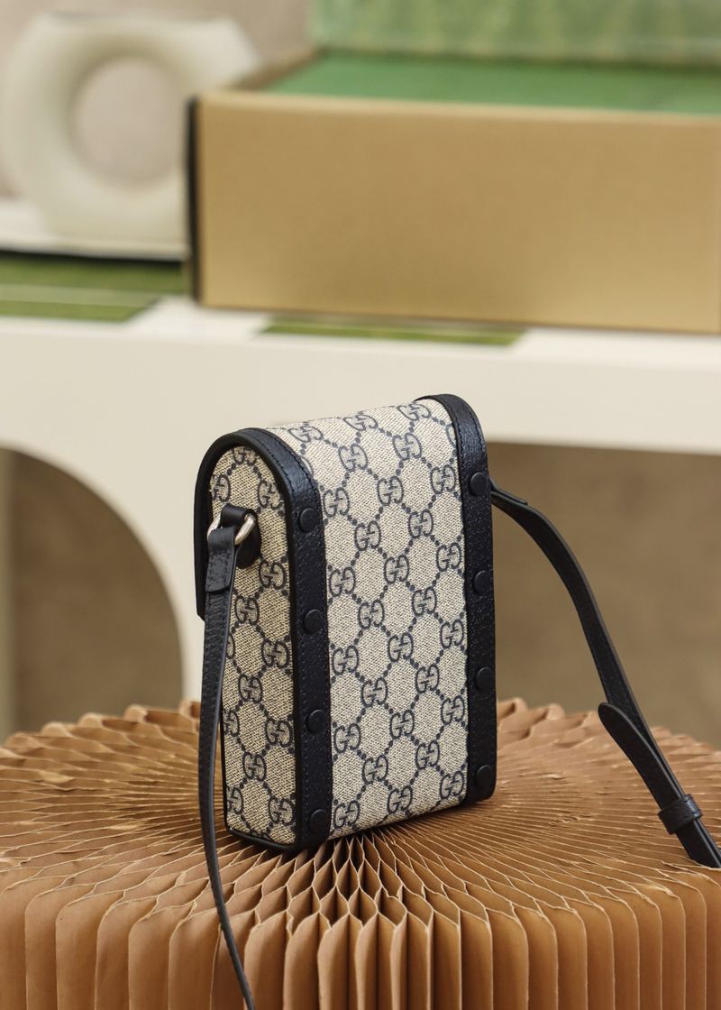 Gucci Ophidia GG 迷你斜背包 GG Supreme + 黑邊 實拍 5