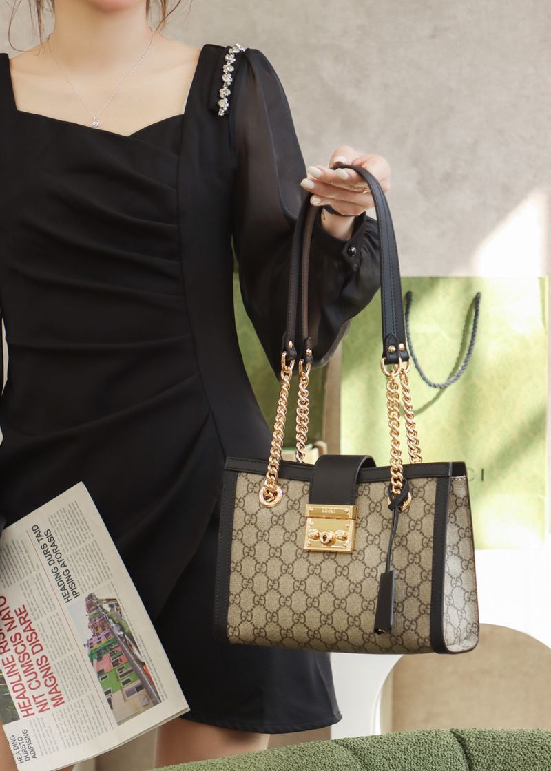 Gucci Padlock GG Supreme 小號手袋 上身 2 實拍 2