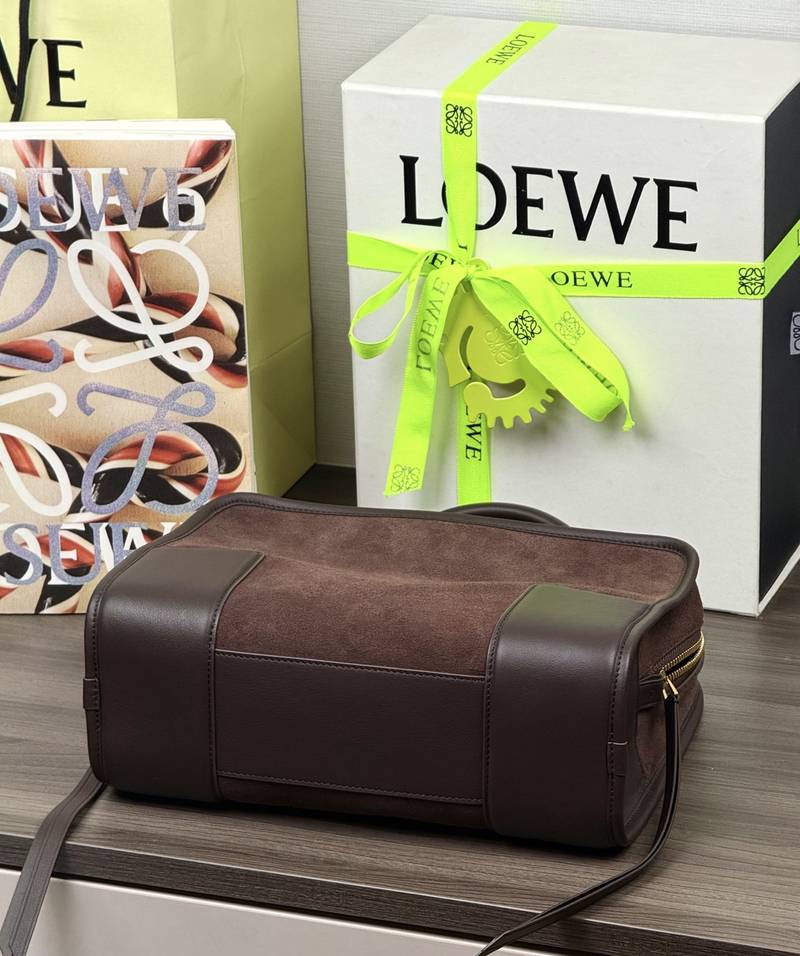 Loewe Amazona 180 中號 深栗色 實拍 5