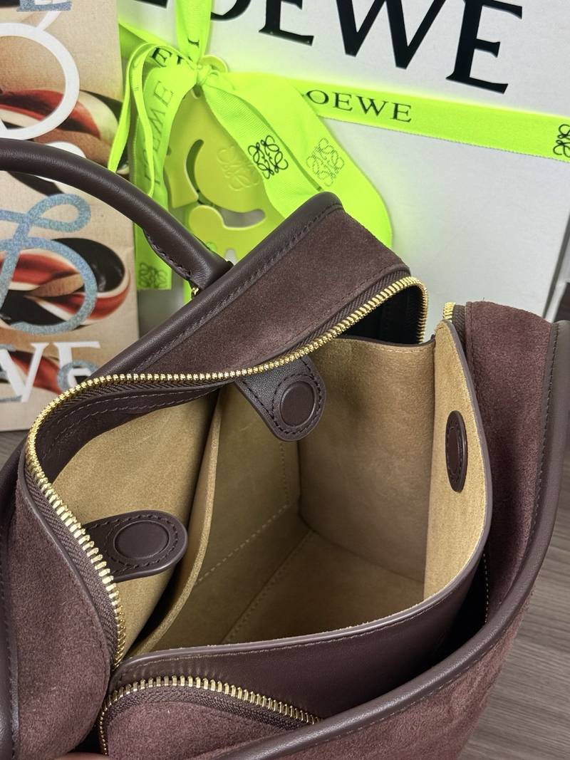 Loewe Amazona 180 中號 深栗色 實拍 8