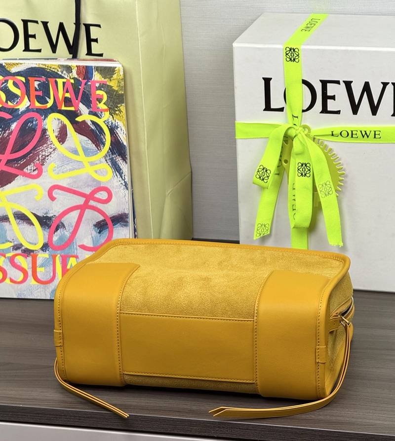 Loewe Amazona 180 中號 赭黃色 實拍 7