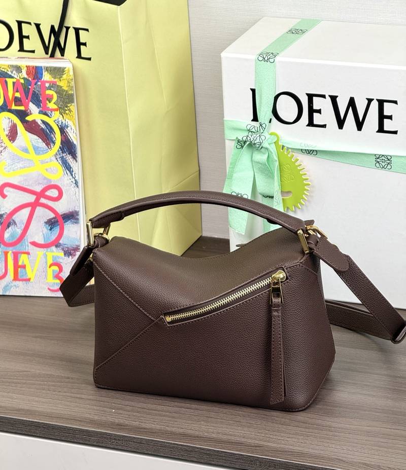 Loewe Panta Puzzle 小號 深棕 / Chocolate 實拍 4