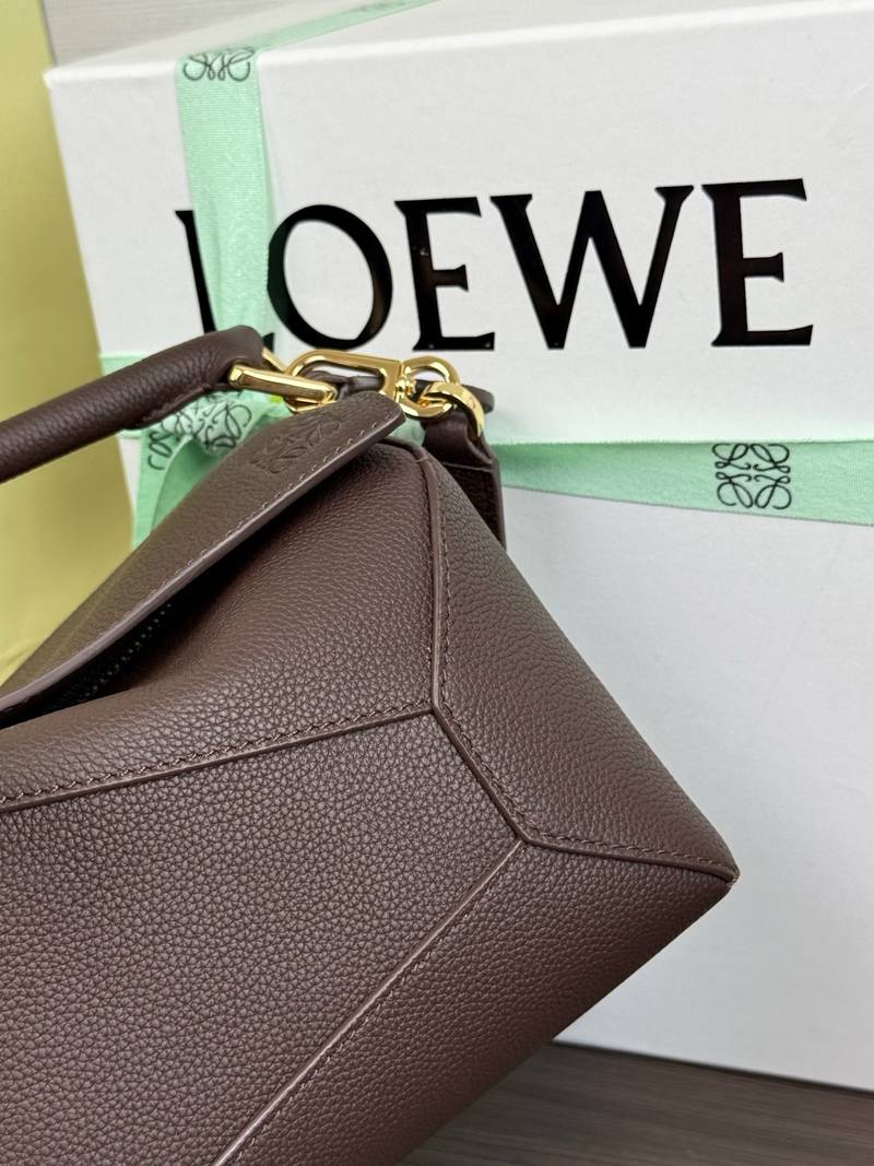 Loewe Panta Puzzle 小號 深棕 / Chocolate 實拍 8