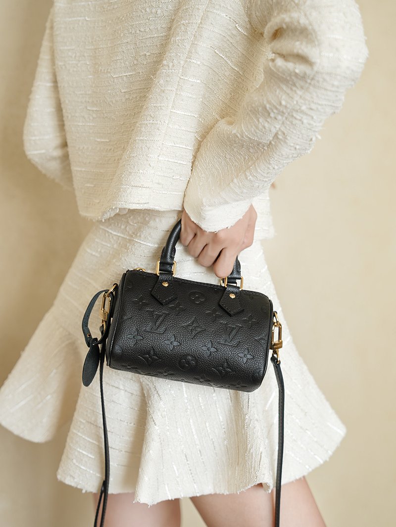LV Nano Speedy 黑色 M82450 實拍