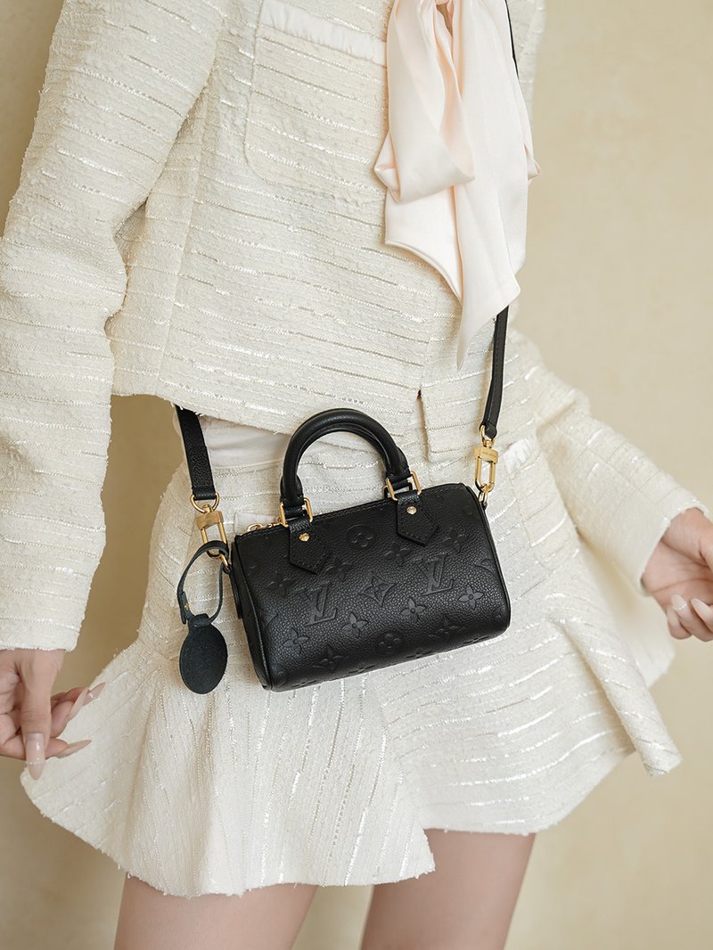 LV Nano Speedy 黑色 M82450 實拍