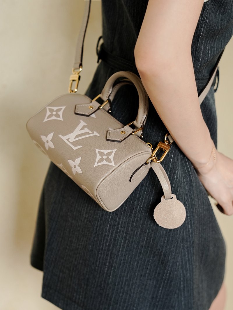 LV Nano Speedy 大象灰 M82890 實拍