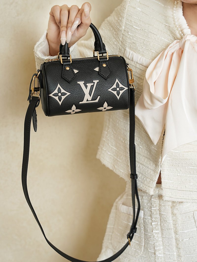 LV Nano Speedy 黑白熊貓色 M81456 實拍