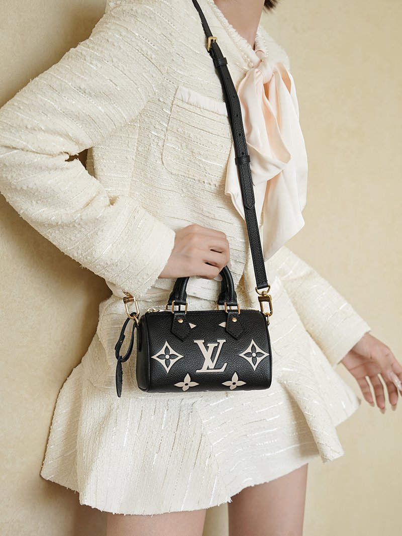 LV Nano Speedy 黑白熊貓色 M81456 實拍