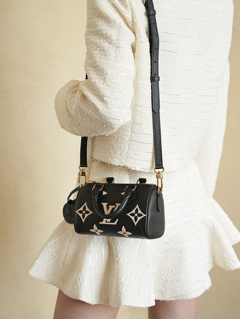 LV Nano Speedy 黑白熊貓色 M81456 實拍