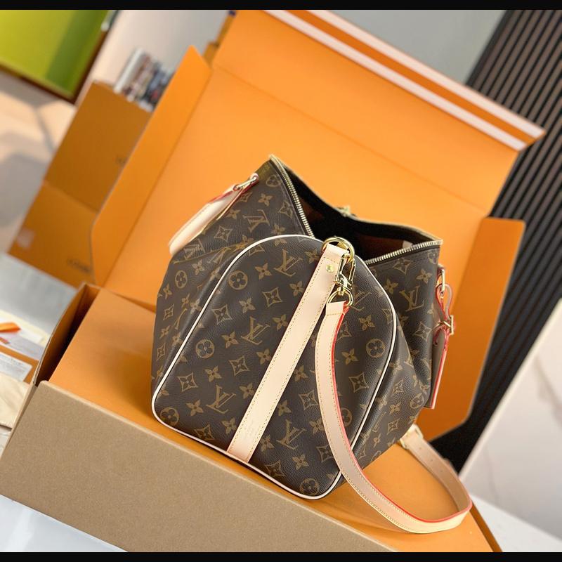 LV Keepall Bandoulière 45 M41418 · 老花原色皮 複刻實拍圖 8