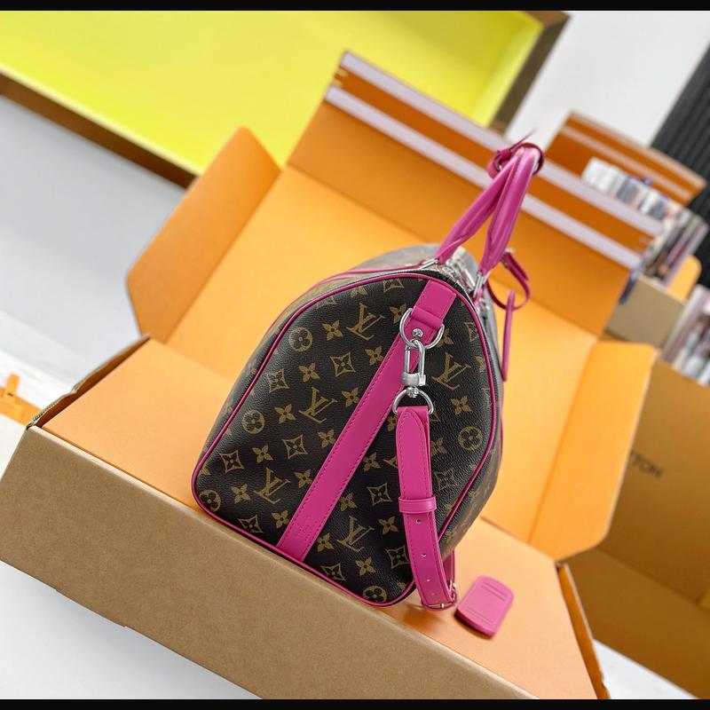 LV Keepall Bandoulière 45 M13807 · 桃紅邊老花 複刻實拍圖 3