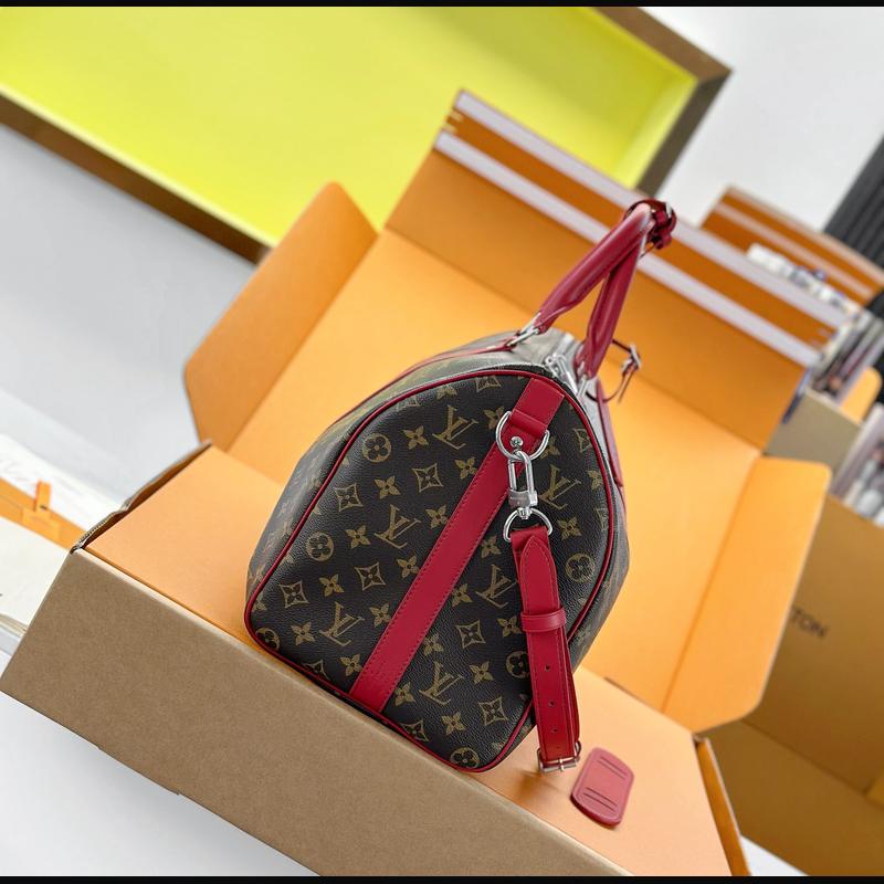 LV Keepall Bandoulière 45 M13808 · 紅邊老花 複刻實拍圖 3
