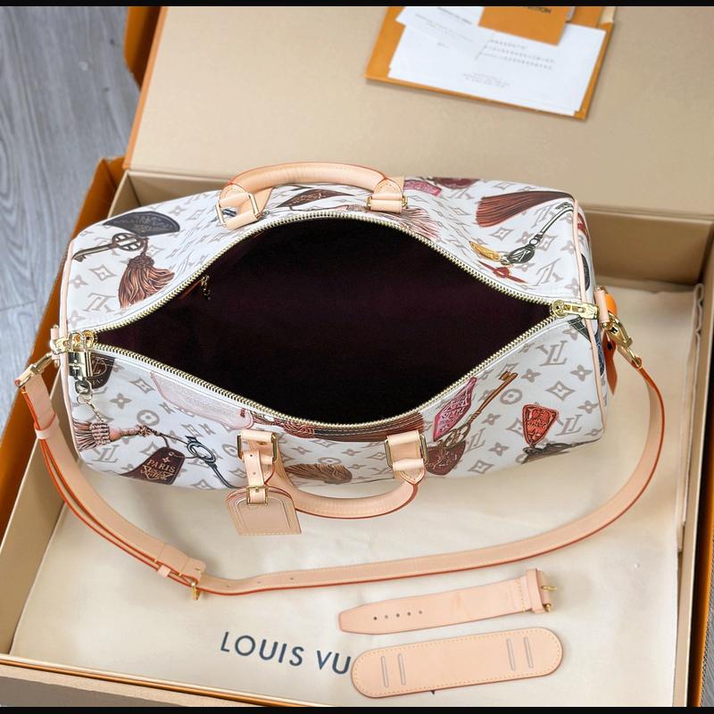 LV Keepall Bandoulière 45 M28780 · 白花動物印花 複刻實拍圖 9