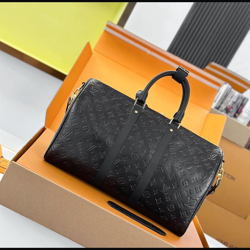 LV Keepall Bandoulière 45 M26460 · 黑色壓紋皮革 複刻實拍圖 2