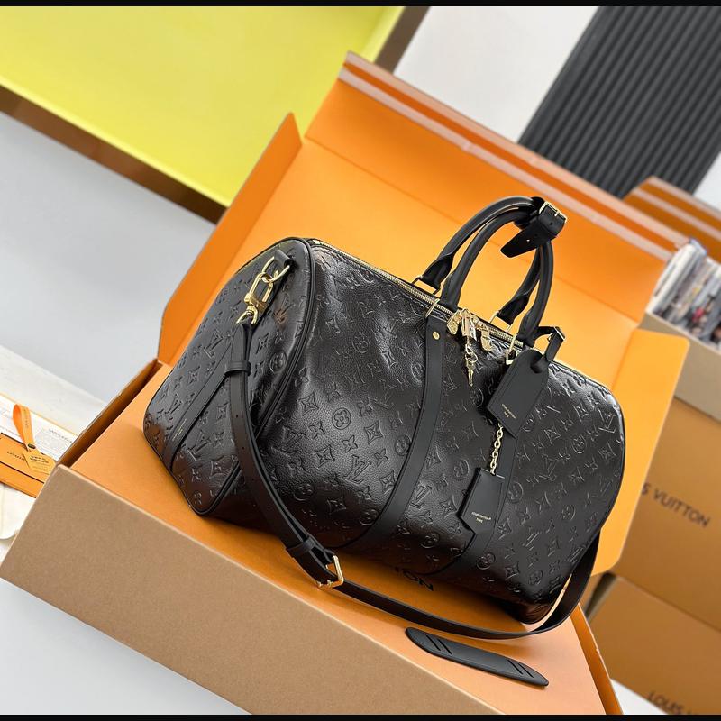 LV Keepall Bandoulière 45 M26460 · 黑色壓紋皮革 複刻實拍圖 5