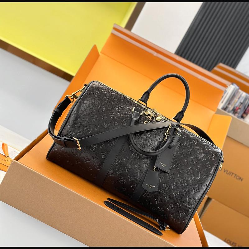 LV Keepall Bandoulière 45 M26460 · 黑色壓紋皮革 複刻實拍圖 6