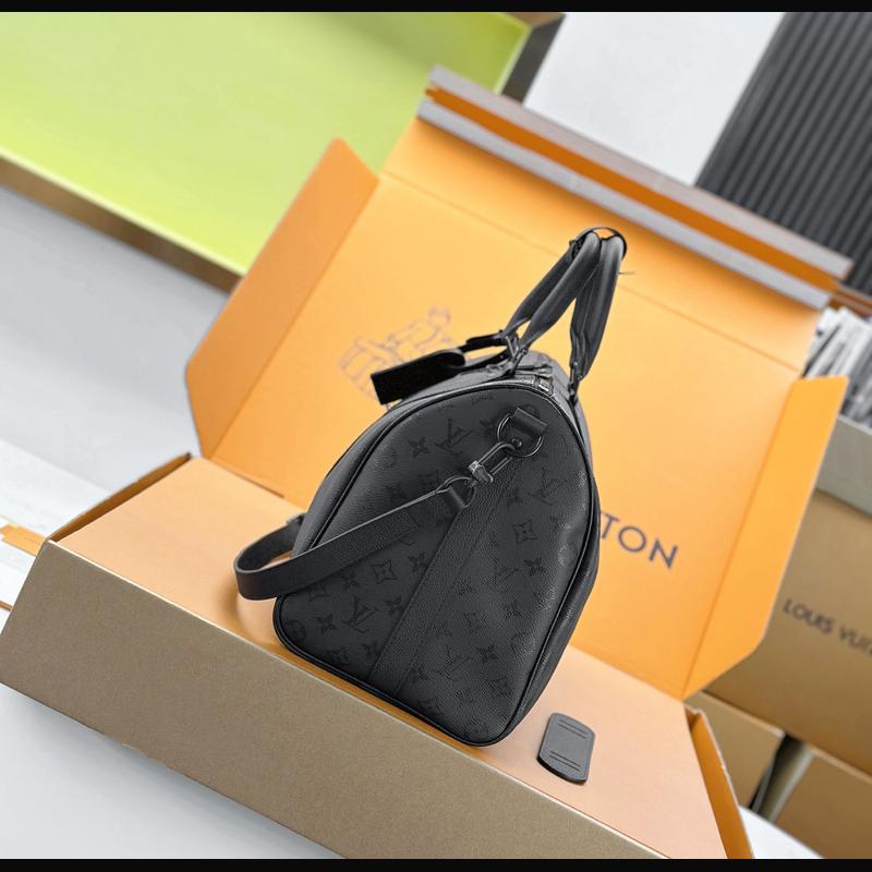 LV Keepall Bandoulière 45 M28403 · 黑牛皮 複刻實拍圖 3
