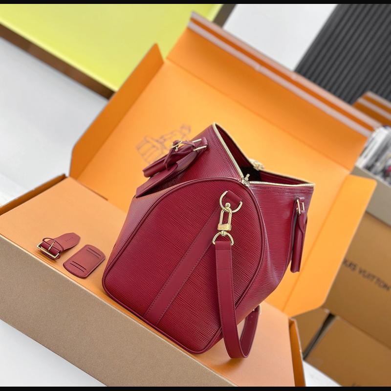 LV Keepall Bandoulière 45 M15180 · 水波紅 複刻實拍圖 7