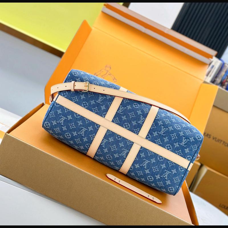 LV Keepall Bandoulière 45 M27943 · 牛仔藍 複刻實拍圖 4