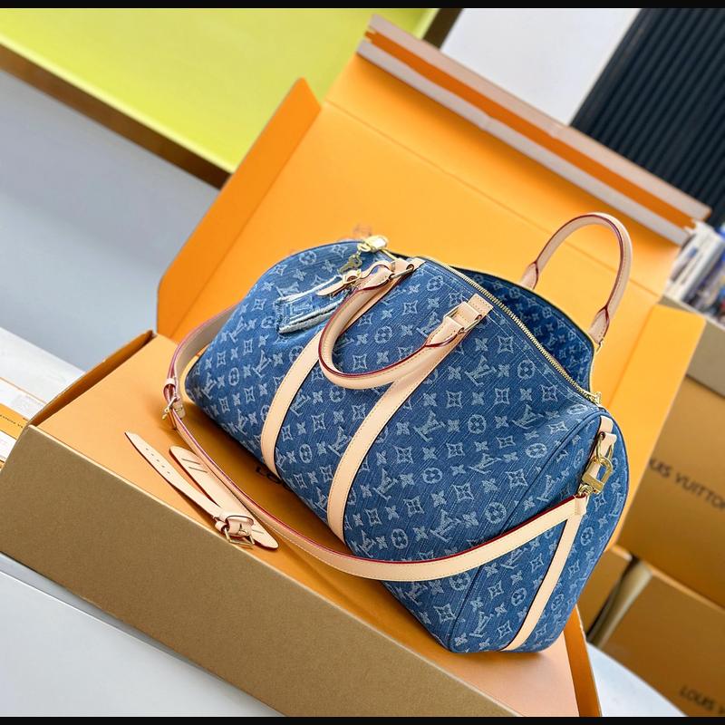 LV Keepall Bandoulière 45 M27943 · 牛仔藍 複刻實拍圖 7