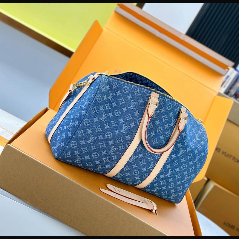 LV Keepall Bandoulière 45 M27943 · 牛仔藍 複刻實拍圖 8