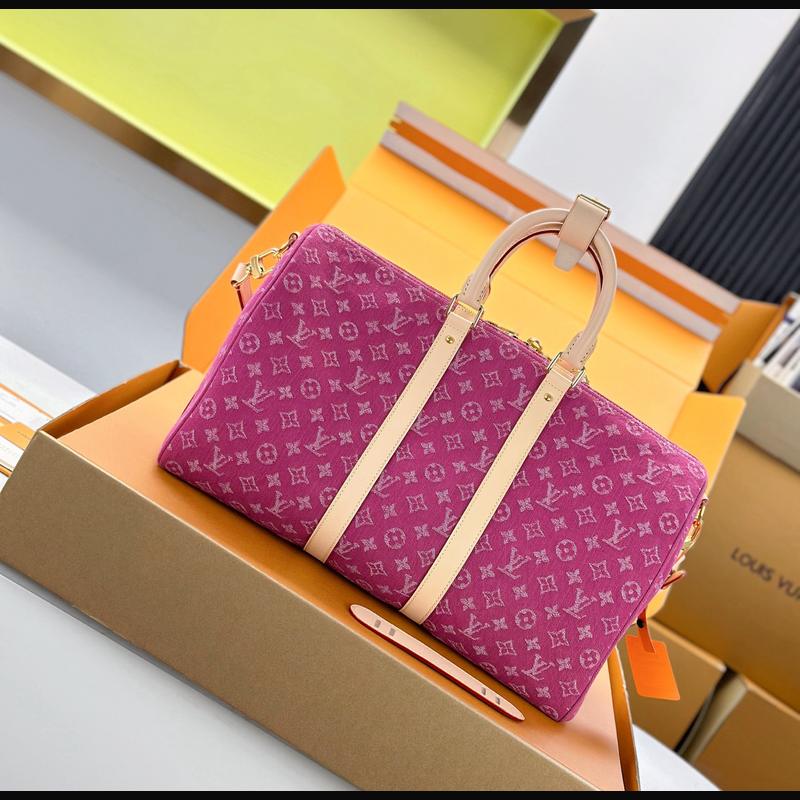 LV Keepall Bandoulière 45 M27944 · 牛仔粉 複刻實拍圖 2