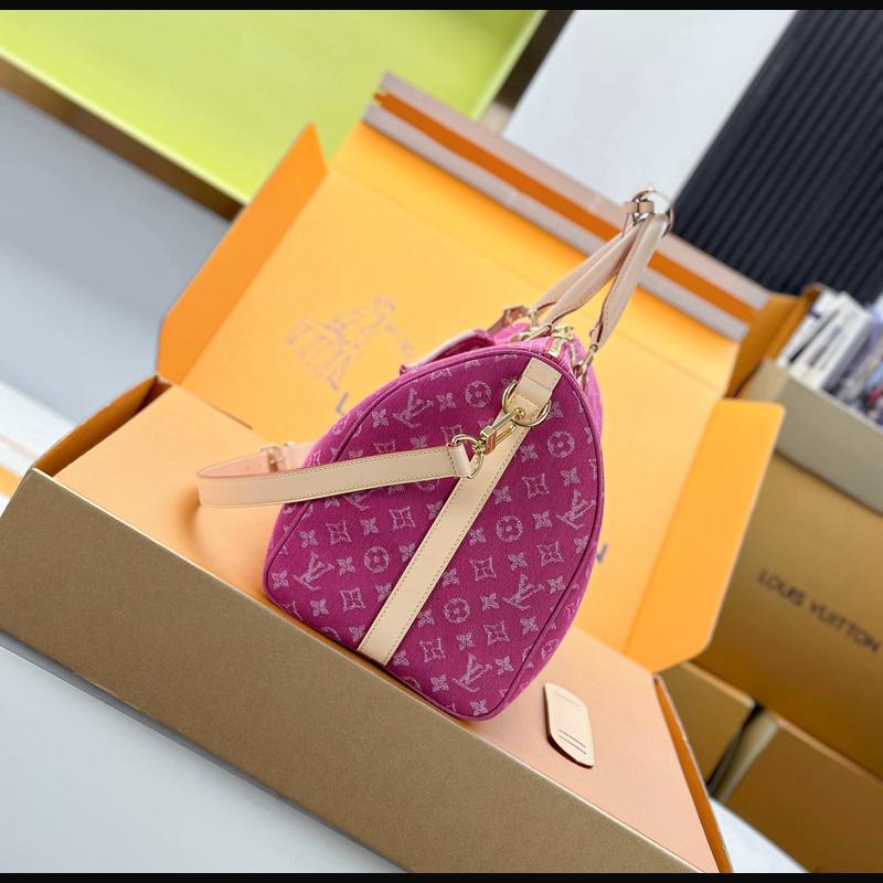 LV Keepall Bandoulière 45 M27944 · 牛仔粉 複刻實拍圖 3