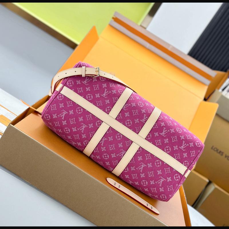LV Keepall Bandoulière 45 M27944 · 牛仔粉 複刻實拍圖 4