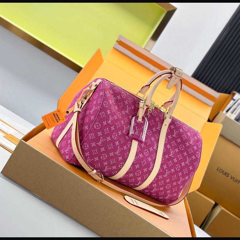 LV Keepall Bandoulière 45 M27944 · 牛仔粉 複刻實拍圖 6