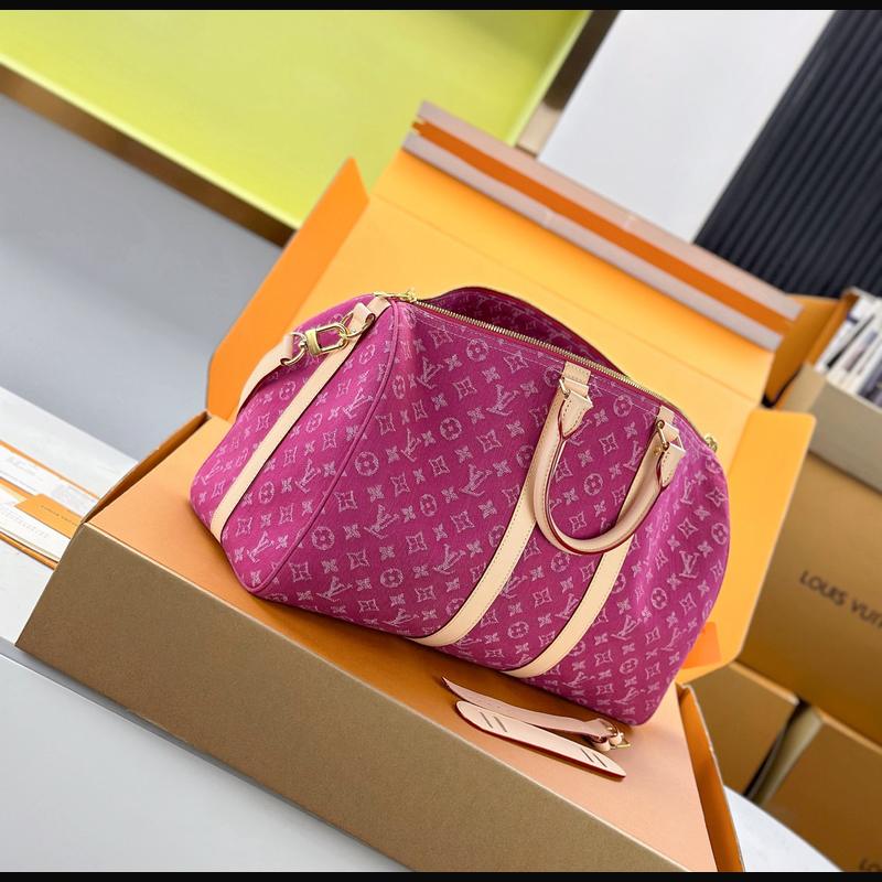 LV Keepall Bandoulière 45 M27944 · 牛仔粉 複刻實拍圖 8