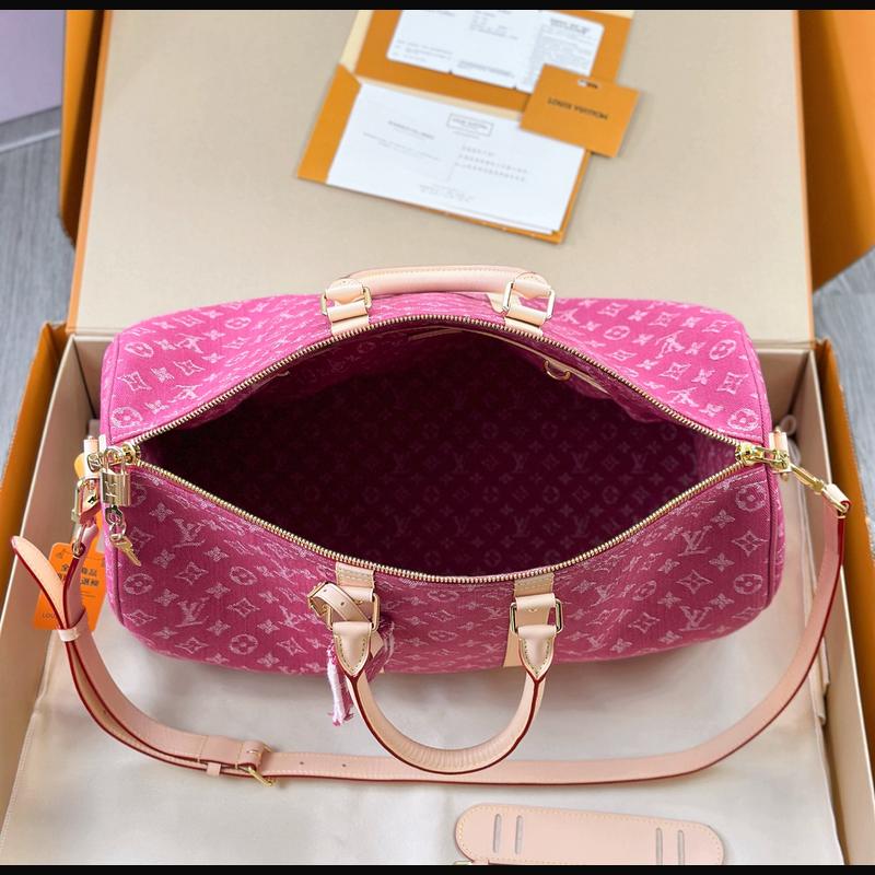 LV Keepall Bandoulière 45 M27944 · 牛仔粉 複刻實拍圖 9