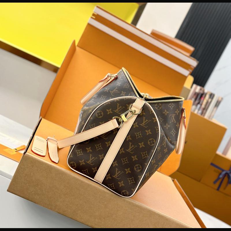 LV Keepall Bandoulière 45 M01944 · 絲印老花彩條 複刻實拍圖 7