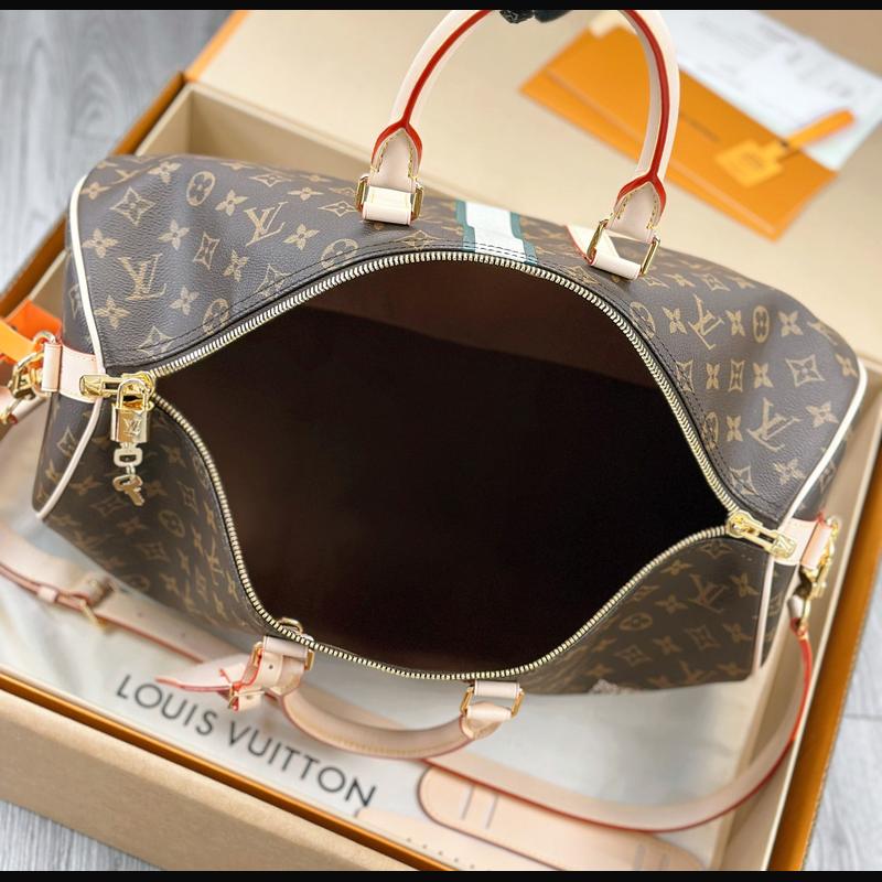 LV Keepall Bandoulière 45 M01944 · 絲印老花彩條 複刻實拍圖 9