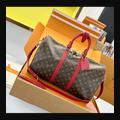 LV Keepall 45 M13808 · 紅邊老花 配色