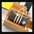 LV Keepall 45 M01944 · 絲印老花彩條 配色