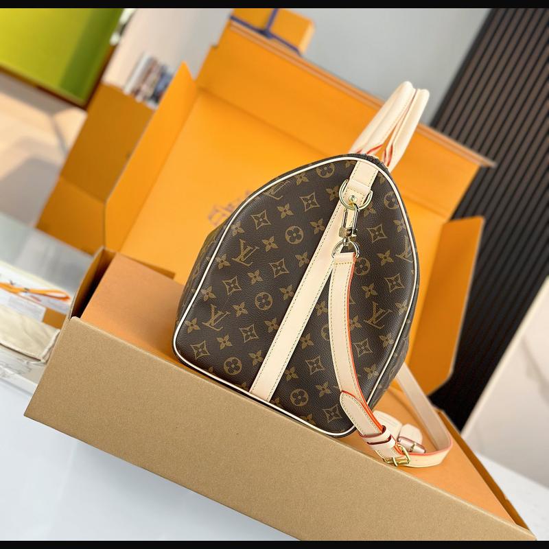 LV Keepall Bandoulière 50 M41418 · 老花原色皮 複刻實拍圖 3