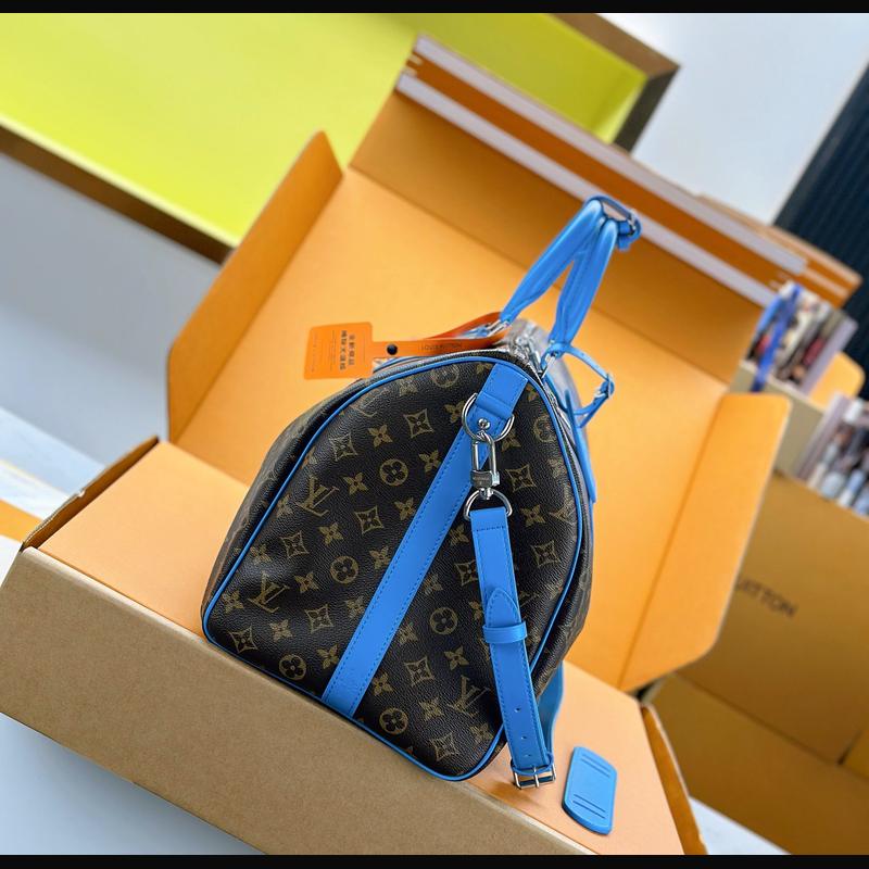 LV Keepall Bandoulière 50 M12629 · 藍邊老花 複刻實拍圖 3