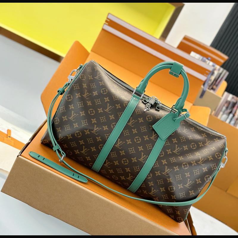 LV Keepall Bandoulière 50 M12630 · 綠邊老花 複刻實拍圖 1