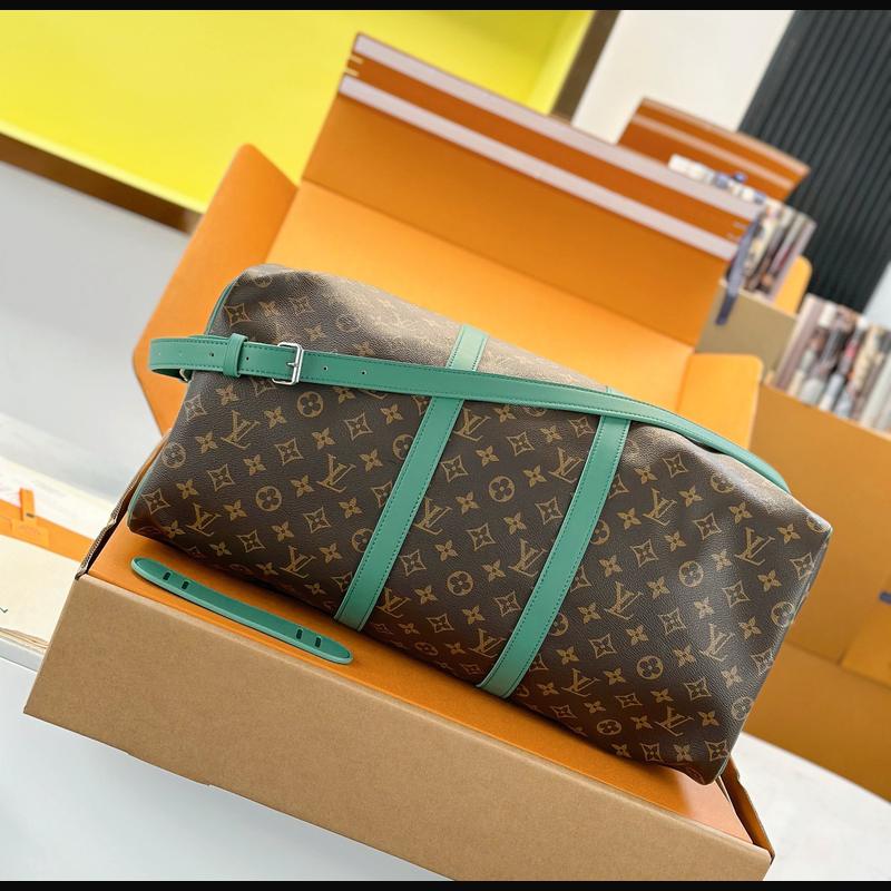 LV Keepall Bandoulière 50 M12630 · 綠邊老花 複刻實拍圖 4