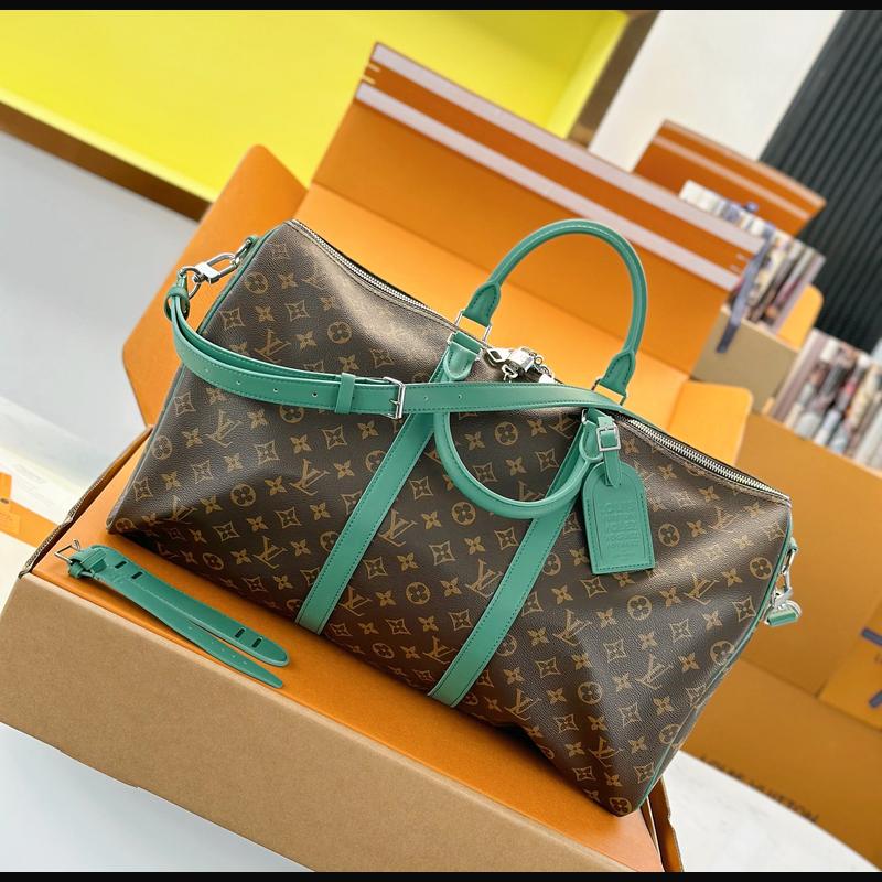 LV Keepall Bandoulière 50 M12630 · 綠邊老花 複刻實拍圖 5