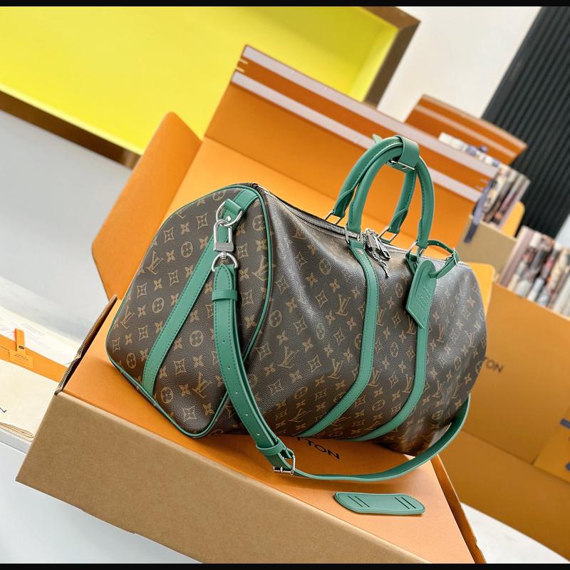 LV Keepall Bandoulière 50 M12630 · 綠邊老花 複刻實拍圖 6
