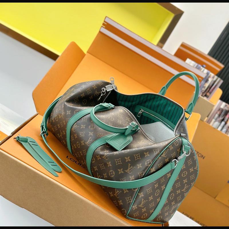 LV Keepall Bandoulière 50 M12630 · 綠邊老花 複刻實拍圖 8
