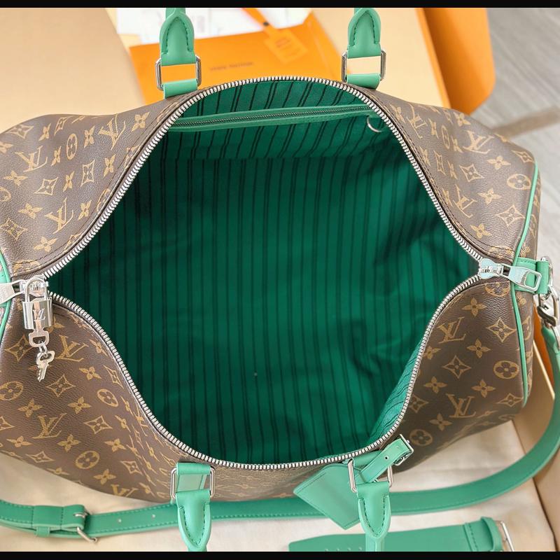 LV Keepall Bandoulière 50 M12630 · 綠邊老花 複刻實拍圖 9