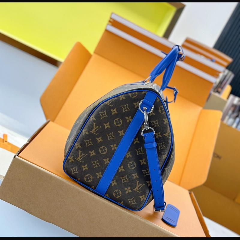LV Keepall Bandoulière 50 M12633 · 深藍邊老花 複刻實拍圖 3
