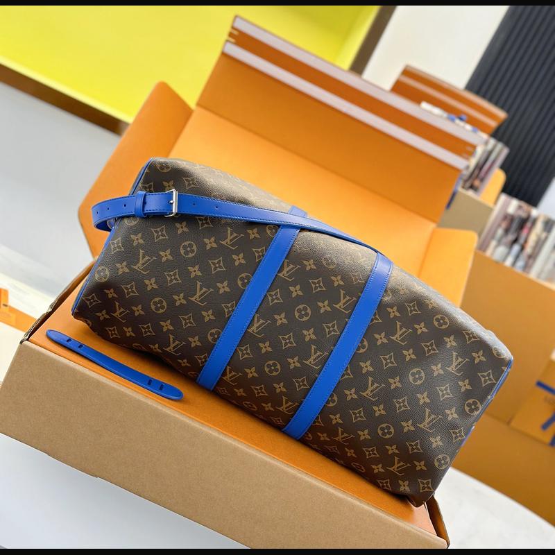 LV Keepall Bandoulière 50 M12633 · 深藍邊老花 複刻實拍圖 4