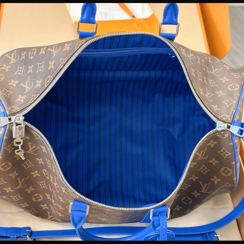 LV Keepall Bandoulière 50 M12633 · 深藍邊老花 複刻實拍圖 9